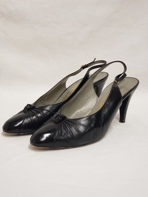 Escarpins à talon noir vintage