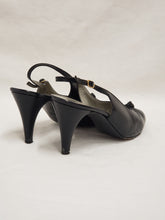Escarpins à talon noir vintage