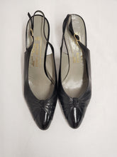 Escarpins à talon noir vintage