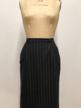 Jupe longue jeans rayée