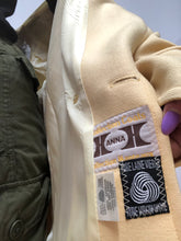 Blazer de laine jaune pâle