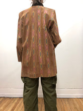 Blazer de suède à motifs pastels