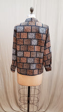 Blouse patchwork félin