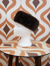 Chapeau cuir et fourrure vintage