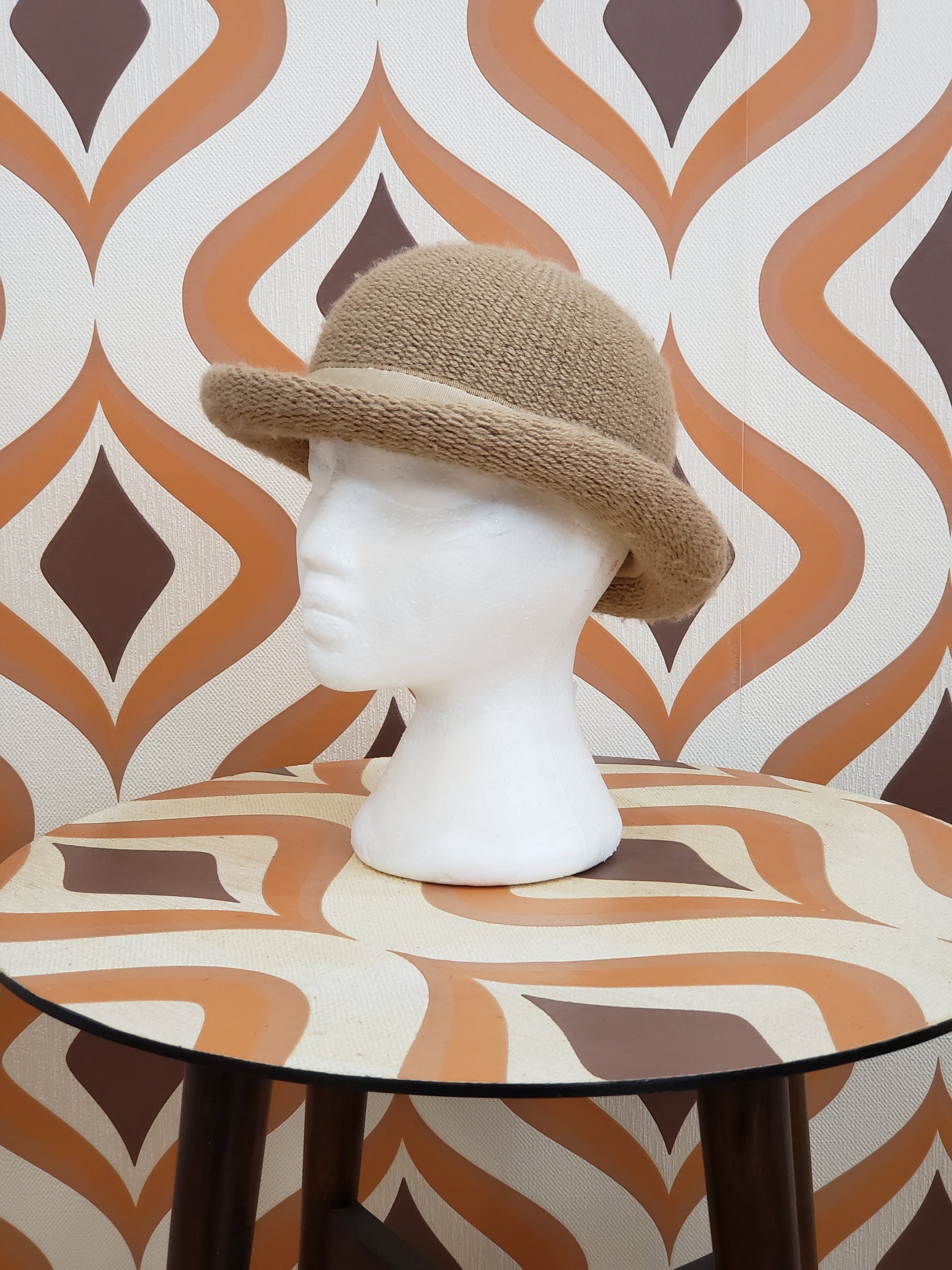 Chapeau Melon Vintage En Laine - Unisexe - Style Rétro Pour Quotidien Ou Occasions Spéciales