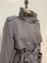 Trench coat doublé gris souris