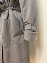 Trench coat doublé gris souris