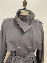 Trench coat doublé gris souris