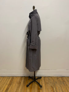 Trench coat doublé gris souris