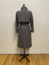 Trench coat doublé gris souris
