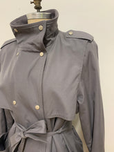 Trench coat doublé gris souris