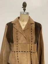 Veste de cuir patchwork