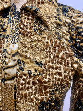 Veste matelassée motif léopard