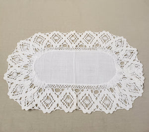 Napperon rectangulaire en lin