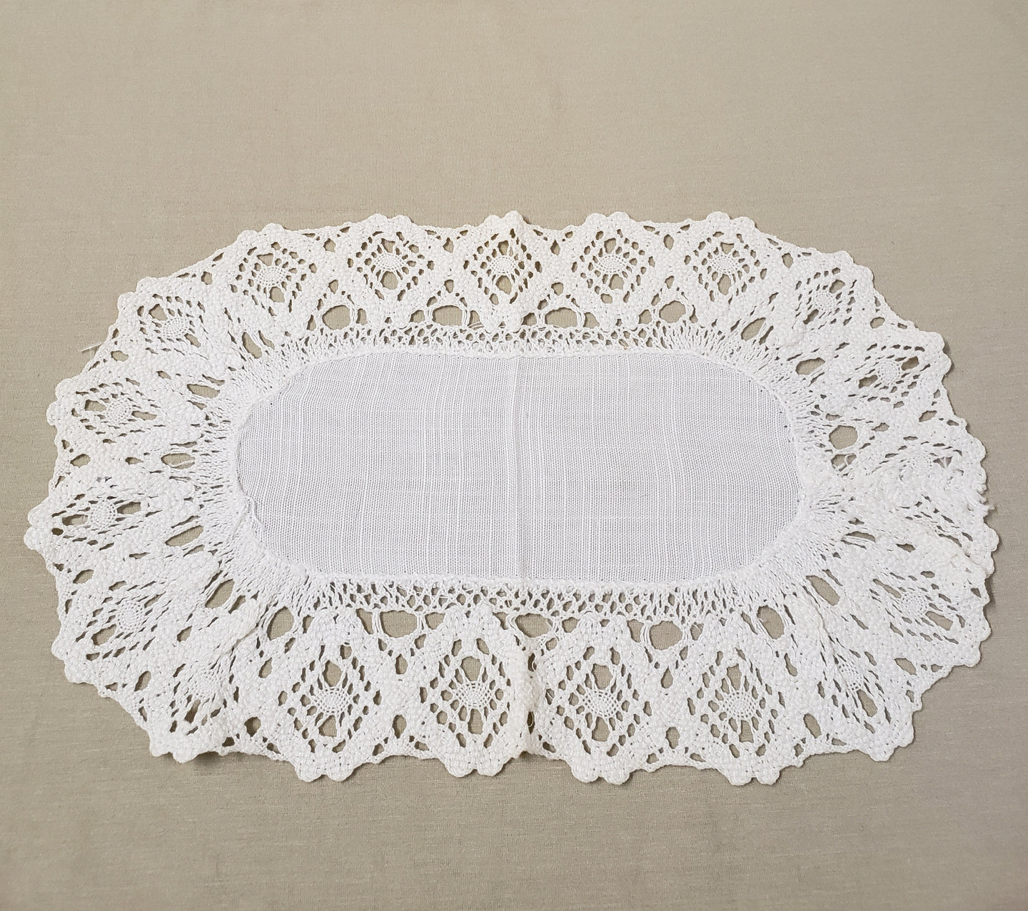 Napperon rectangulaire en lin
