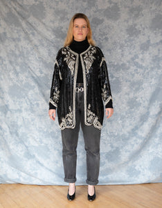 Veste à paillettes vintage