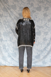 Veste à paillettes vintage