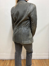 Manteau de cuir vintage