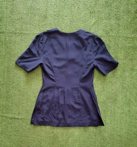 Blazer manche courte bleu marine
