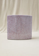 Vase carré en céramique moucheté