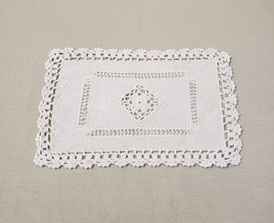 Napperon rectangulaire beige