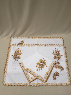Napperons et serviettes champêtres