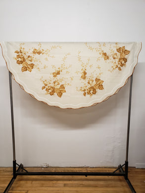 Nappe ronde motifs floraux