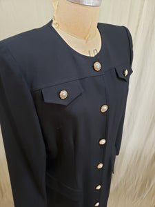 Robe tailleur noire vintage