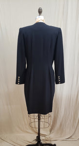 Robe tailleur noire vintage