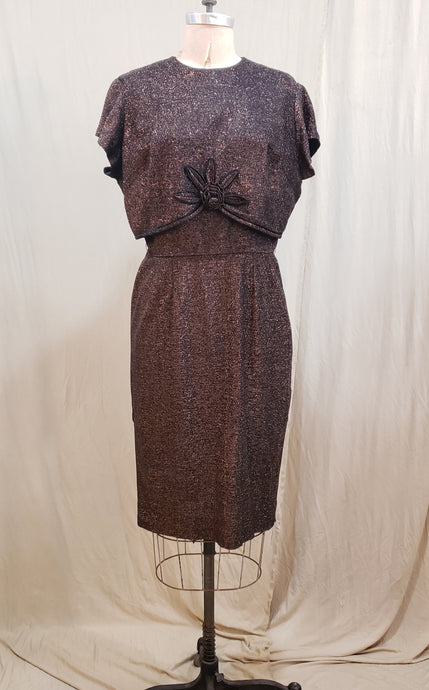 Robe vintage effet bronze