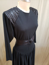 Robe longue noire vintage