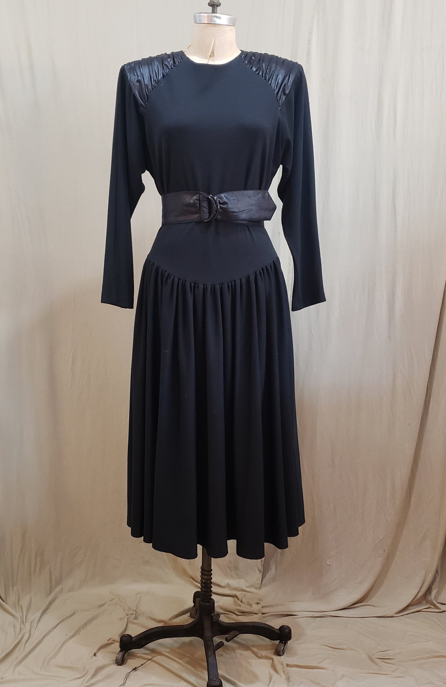 Robe longue noire vintage