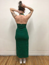 Robe de soirée verte vintage