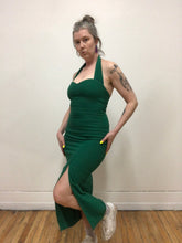Robe de soirée verte vintage