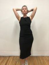 Robe longue extensible noire
