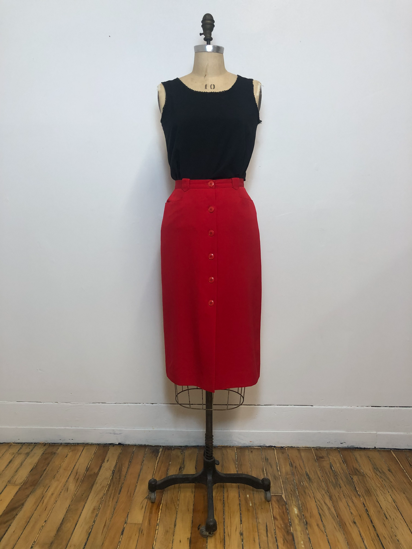 Jupe rouge vintage