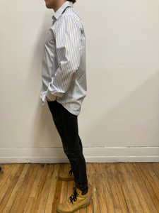Chemise rayures bleues et blanches